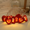 10 LED Love Heart String Lights Valentine's Day Decoration Garland Led Fairy Lights Wedding Birthday Party Decor Supplies Props