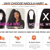 Nadula Hair Short Bob Wigs With Bangs Yaki Straight Short Bob Highlight Balayage Color Wig 4X2 T Part Lace 100% Human Hair Wigs