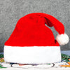 Red Gold Silk Velvet Border Christmas Hat for Adults and Children, Snowman, Elk, Santa Claus, Hat Decoration, New, 2024