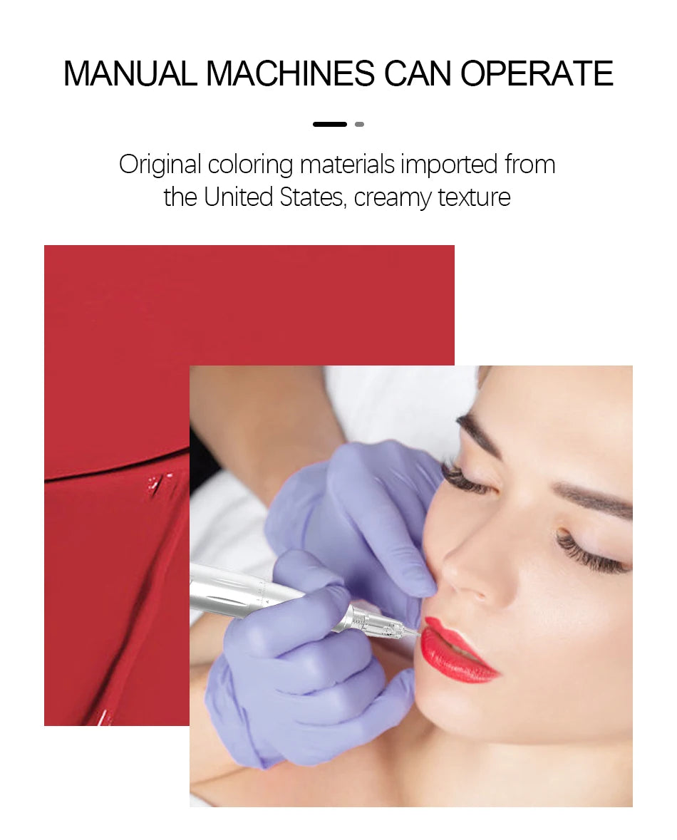 New Top Tattoo Microblading Paint Ink 3ml Pigment For Semi Permanent Body Art Eyebrows Eyeliner Lips Tint Makeup Supplies