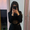 Summer Women T Shirt Girls T-Shirt Woman Clothes Long Sleeve Tops Spring Black Slim Tshirt Female Crop Top Tee Sexy Skinny Y2k