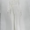 New In Jumpsuit Women White Overalls Party Lace Rompers Bodysuit One Piece Long Sleeve V-neck Long Pants Y2k Elegant Spring Work