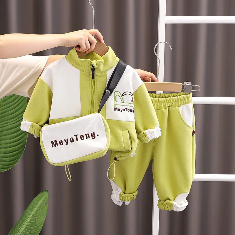 Baby Boys Clothes Sets Spring Autumn Toddler Fashion Cotton Coats Pants 2pcs Tracksuits For Bebe Infants Sports Suits Outfits 2Y