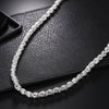 925 sterling Silver 20-24Inch 5MM Faucet Chain Necklace For Woman Man Fashion Party Wedding Accessories Jewelry Christmas Gifts