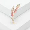 Dmari Women Brooches Korean Fashion Style 3-Color Rhinestone Ear of Wheat Lapel Pins Luxury Jewelry Accessories For Clothing