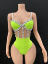 Multi colored triangle jumpsuit, party dress, birthday dress, bar party, dance party, dance team, gogo, women's bar, nightclub,