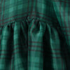 2024 Sweet Green Gingham Plaid Organza Ball Gown Dress Puff Sleeve Retro Women Swing Short Princess Robe Fairy Cake Vestidos