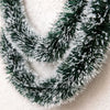 Christmas Tinsel Ribbons Garland Green Cane Wreath Xmas Tree Hanging Pendent Ornaments Wedding Party Supplies Home Decor