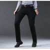 Wthinlee New Business Men's Jeans Casual Straight Stretch Fashion Classic Blue Black Work Denim Trousers Male Brand Clothing