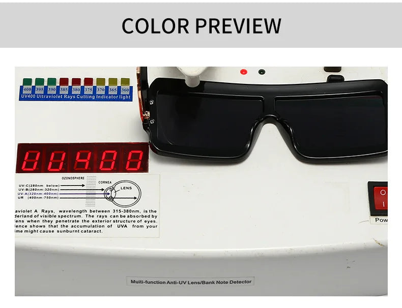 Modern Luxurious Sunglasses for Men Women Square Gradient Designer Unisex Brand Glasses Glamour Fashion Shades UV400