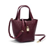 Retro Classic Women's Fashion Handbags Pure Color Design Metal Lock Buckle Accessories Ladies Shoulder Bags Minimalist Versatile