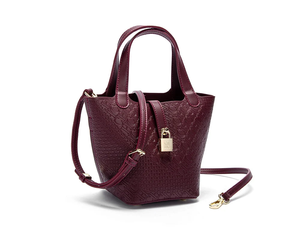 Retro Classic Women's Fashion Handbags Pure Color Design Metal Lock Buckle Accessories Ladies Shoulder Bags Minimalist Versatile