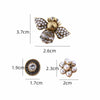 Korean 3pcs/set brooch pins bee pearl rhinestone brooch pins all-matching retro jewelry accessories for women