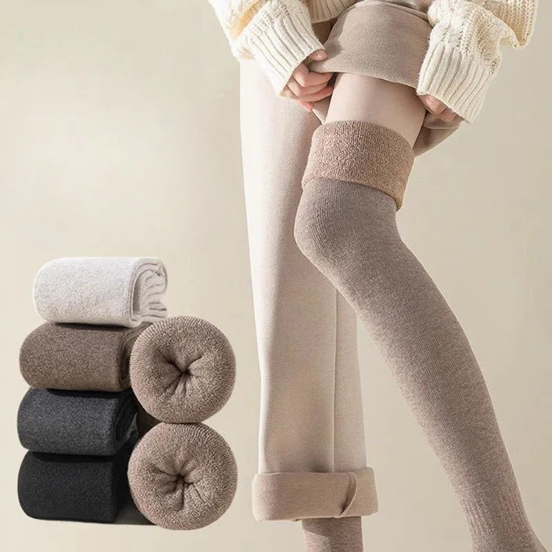 New Women Black White Knee High Lolita Socks Lady Female Over Knee Cute Long Sock Solid Color Stockings For Women