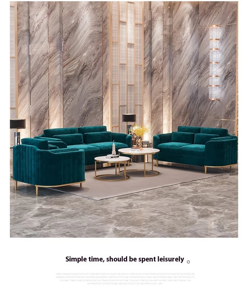 Modern fancy Living Room Sofas designer Green Floor Armchair Sofas Sets Lounge Sectional Divani Da Soggiorno Bedroom Furniture
