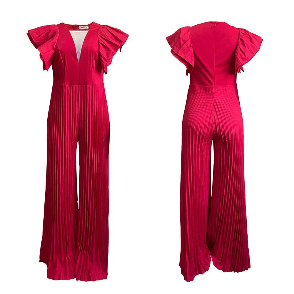 White Blue Yellow Red One-piece Short Sleeve Overalls For Women Pants Jumpsuit Wedding Evening Party Clothing Plus Size Bodysuit
