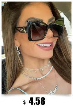 Fashion Model Ocean Yellow Square Sunglasses Women Luxury Brand Oversized Shades Pearl Chic Sun Glasses For Female Men Oculos