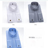 Men's French cufflink shirt with long sleeves slim fit concealed buttons solid color high end wedding dress formal men's