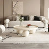 Nordic Combination Bedroom Coffee Table Simple Light Luxury Household Cream New Round Living Room Modern Small Apartment