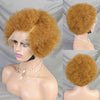 MALAIKA Kinky Curly Short Lace Front Wig Afro Bob Human Hair Natural Hairline 13X4 Lace Frontal Glueless Human Hair Wigs