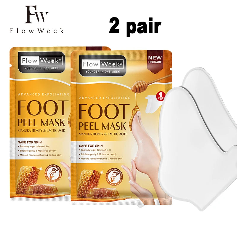Foot Peeling Mask Peeling Foot Mask Repairs Heels & Removes Dry Dead Skin Feet Exfoliating Foot Peel Mask for Dry Cracked Feet