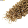 Beach Curl Crochet Hair Gogo Curl Crochet Hair 18 Inch Ombre Brown Blonde Bug Ginger T30 Synthetic Deep Wave Twist Crochet Braid