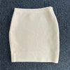 40CM Mini Short Bodycon Bandage Skirts Women Sexy Super Short Candy Color Stretchable Pencil Skirt Nightbar Club Party Going Out