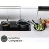 15 Piece Hammered Cookware Set Nonstick Granite Coated Pots and Pans Set