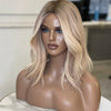Women Wigs Ombre Ash Blonde Lace Frontal Wigs Synthetic Futura Top Quality Lace Wig Natural Wavy Glueless Wig  Women's Halloween