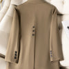Khaki Black Green Women Solid Formal Blazer Coat Female Long Sleeve Single Button Straight Jacket For Office Ladies Work Wear