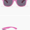 2024 New Trendy Cool Children's Colorful Shiny Square Sunglasses Girls Trendy Fashionable Cute Sun Glasses Kids Eyewear