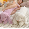 Large Rabbit Body Pillow Long Bear Cute Stuffed Animal Rabbit Sleeping Cushion Decorative Body Pillow Chair Back Cushion Decor