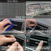 Car Accessories Set 27/4Piece Women Bling Universal Fit Polyester Steering Cover Shiny License Frame Phone Holder Coasters Tools