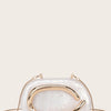 Women Acrylic Clutch Box Handbag Metal Handle Evening Bag Trendy Ladies Shoulder Crossbody Purse for Wedding Prom Cocktail Party