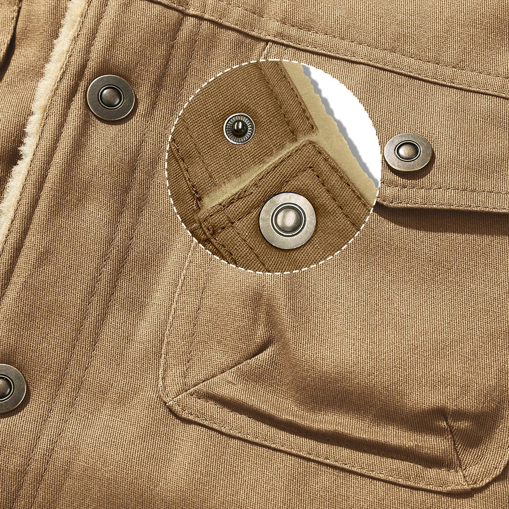 Men's Jackets Winter Warm Waterproof Fleece Lined High Quality Multi-color Coat Comfortable Casual Outerwear US Size