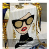 Evening Bags for Women 2024 New Fashionable Leather Shoulder Bag Woman Hard High Quality Hip Hop Party Luxury Designer Handbag