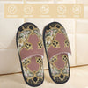Custom Queen Of Absolutely Everything Gold Baroque Soft Memory Foam House Slippers Women Comfy Warm Anti-skid Sole Slipper