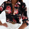 Elegant Women Blouse 2023 Spring and Autumn Temperament Top Long Sleeve Stripe Print Office Slim Fit Pocket Shirt