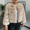 Damenmode Kunstpelzmantel superheiß Herbst Winter Damen kurze Kunstfuchsjacke flauschig hohe Qualität 7XL Damen Pelzmäntel