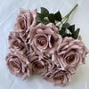 41CM 7 Forks Silk Screen Diamond Rose Artificial Flower Wedding  Living Room Decoration Road Guide Bouquet, Artificial Flower
