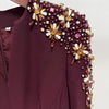 HIGH STREET Newest Fashion 2025 Designer Party Vestido Women's Diamonds Beaded Split Long Maxi Dress