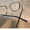 Transparent Computer Glasses Frame Women Men Anti Blue Light polygon Eyewear Blocking Glasses Optical Spectacle Eyeglass