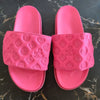 Ladies Magic Sticker Flat Slippers 2023 Summer New Designer Luxury Sandals for Women Elegant Home Flat Slippers Zapatos De Mujer