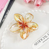 New Gradient Large Flower Acrylic Hair Clip for Women Sweet Hair Claws Crab Clamp Barrettes Hawaiian Headwear Accessories