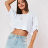Cotton Women Short Sleeve Dance Running Clothes Yoga Fitness Crop Top  Navel Baring New Sport T-shirt Loose Gym Workout Shirts