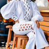 Wmstar 2 Piece Set Women Plus Size Hollow Out Sexy Young Daily Soft Full Sleeve Fashion Pants Wide Leg Wholesale Dropshipping