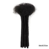 0.6cm Thickness 6-24 Inches 10 Stands Pacs Dreadlocks Human Hair Extensions for Women Ombre Brown Loc Extension can be Dyed
