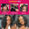 Wear And Go Water Wave Bob Lace Wig For Women Curly 6x4 Glueless Human Hair Wig 4x4 Ready To Go Human Hair Wigs Pre-Cut Lace Wig
