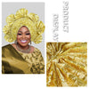 Already Made Turban Cap for Women Nigerian Wedding Headpiece African Auto Gele Headtie Aso Oke Headgear Bonnet Head Wrap Hijab