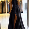 Burgundy Satin Beach Maxi Women Dress for Christmas Sexy Side Slit Adjustable Straps Evening Prom Dress Cheap Bridesmaid Dresses